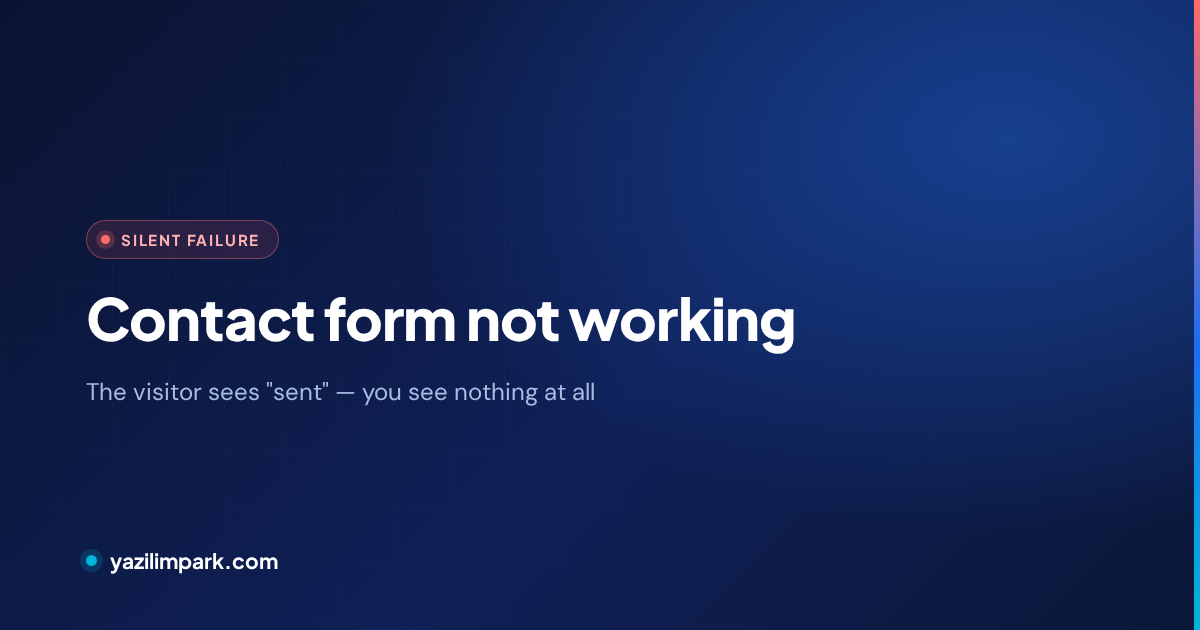Contact Form Not Working: Where Are the Messages Going?