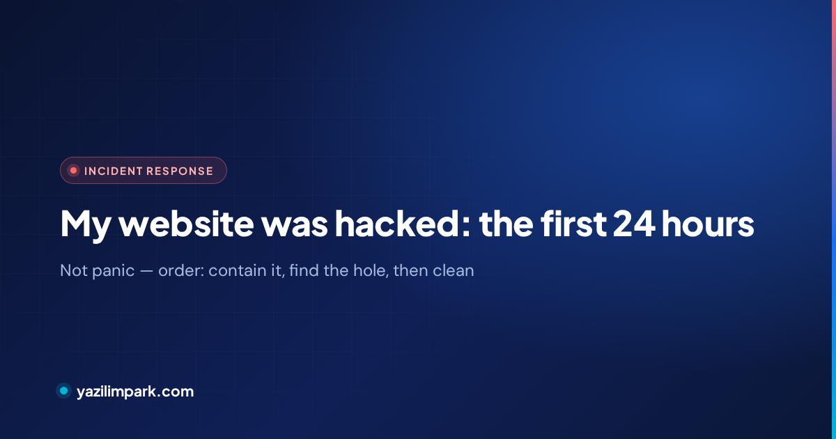 My Website Was Hacked: What to Do in the First 24 Hours