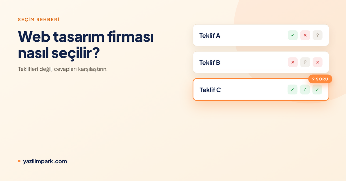Web Tasarım Firması Nasıl Seçilir? 9 Soru