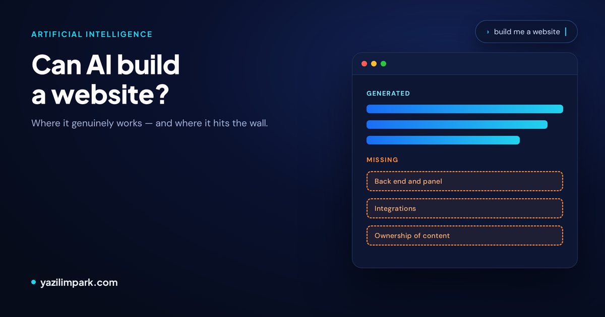 Can AI Build a Website? An Honest Answer