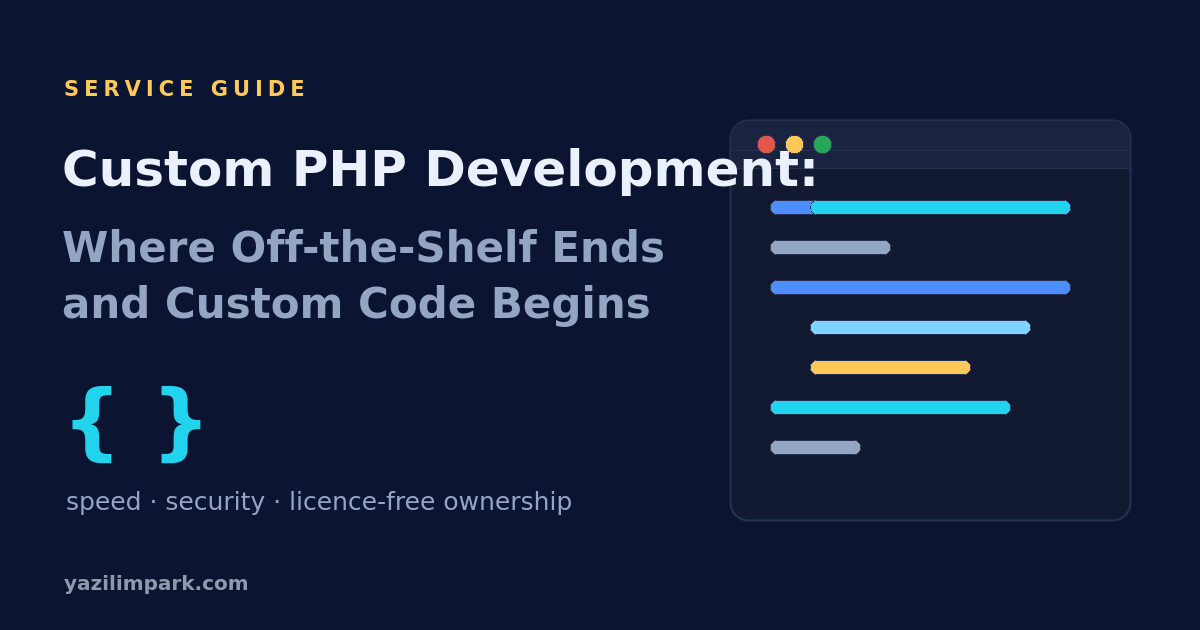 Custom PHP Development: Where Off-the-Shelf Ends and Custom Code Begins