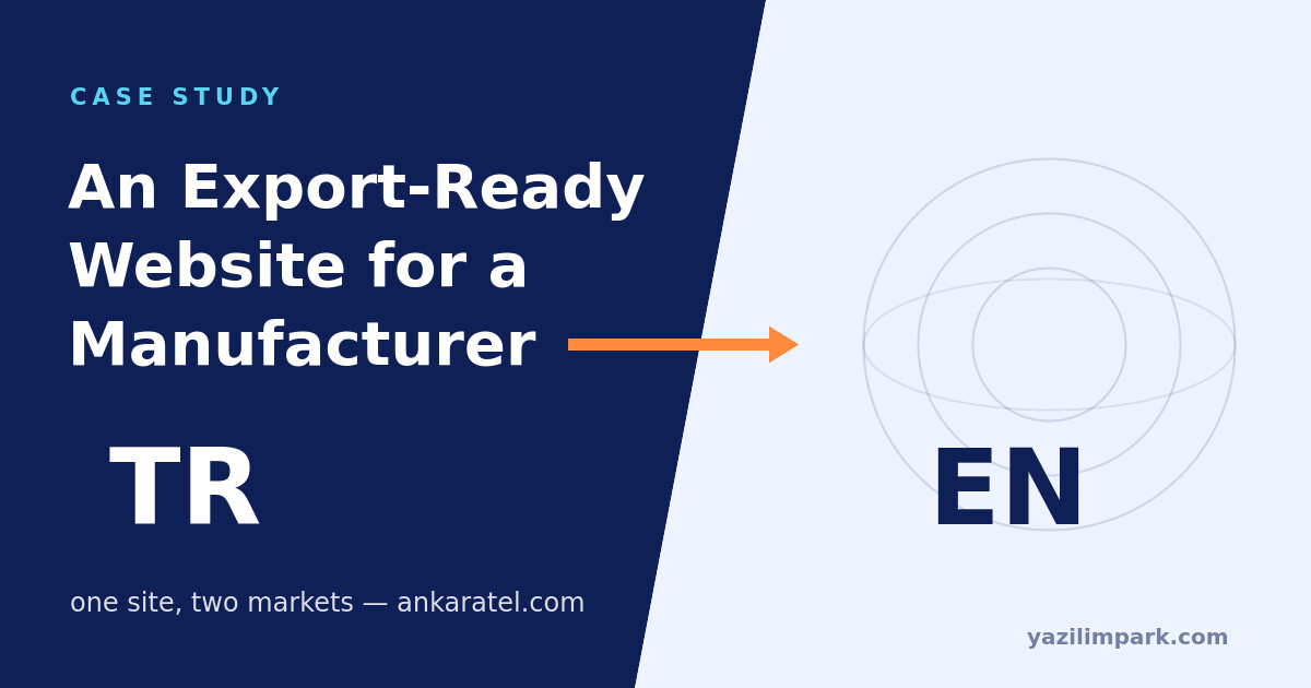 Case Study: An Export-Ready Website for a Manufacturer (ankaratel.com)