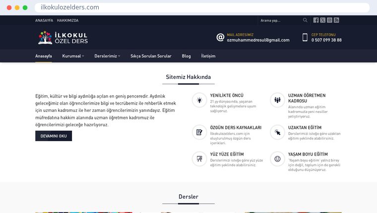 ilkokulozelders.com ekran görüntüsü