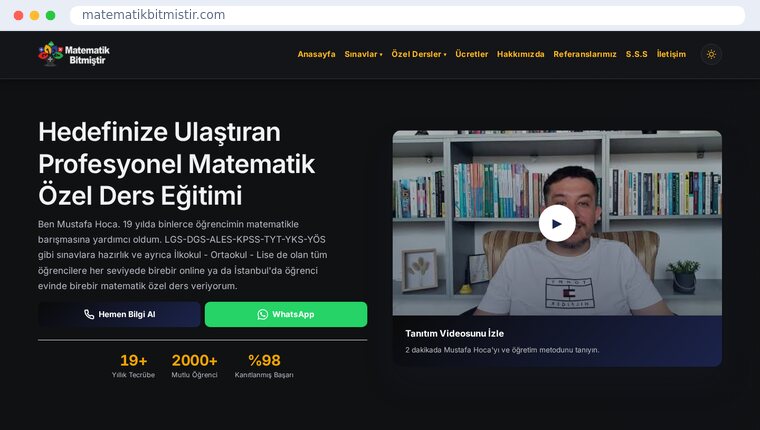 matematikbitmistir.com ekran görüntüsü